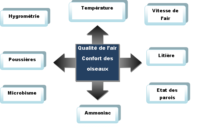 Paramètres d'ambiance(source: ISA,1995)